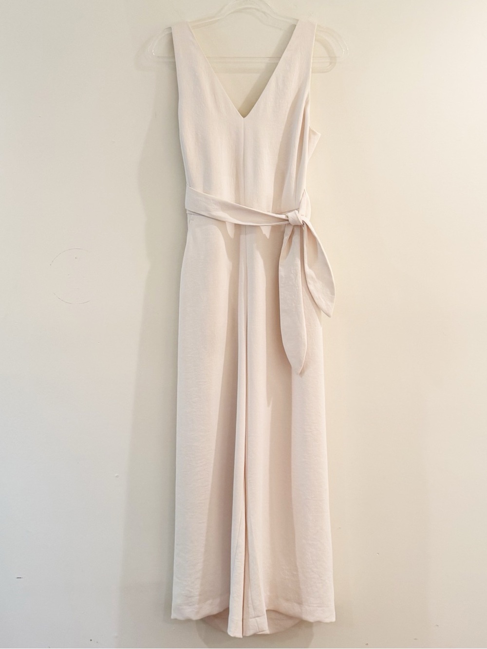 Aritzia Wilfred Ecoulement Cream & White Sleeveless Jumpsuit - Picture 6 of 16